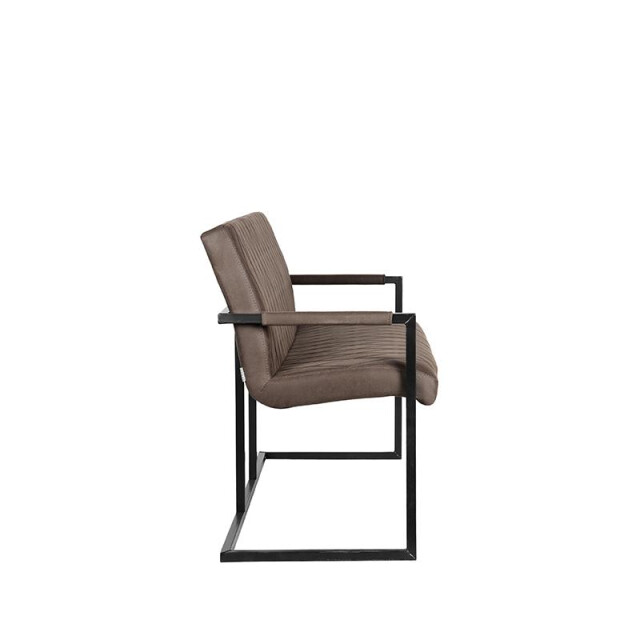 Label51 Eetkamerbank denmark antraciet microfiber 155 cm 3183221 large