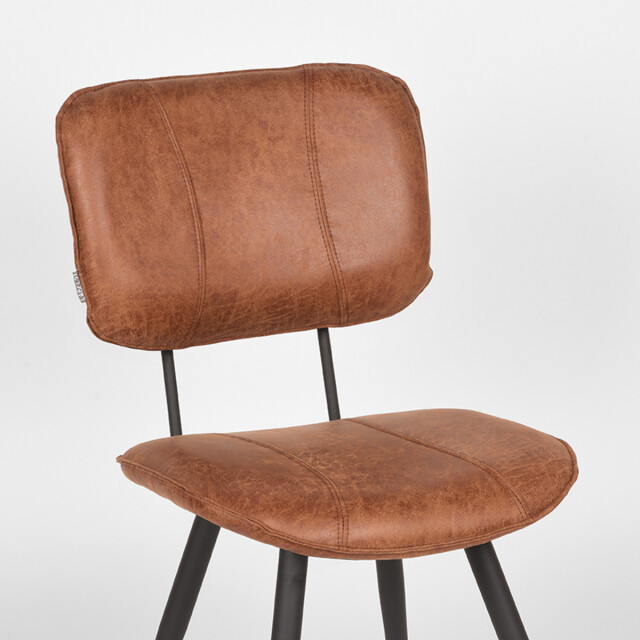 Label51 Eetkamerstoel fos cognac leder set van 2 3183241 large