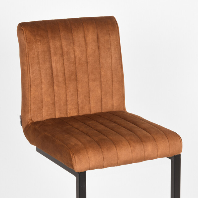 Label51 Barkruk milo oker velours set van 2 3183301 large