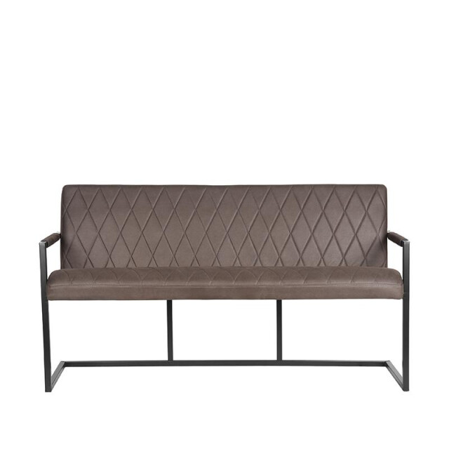 Label51 Eetkamerbank denmark antraciet microfiber 155 cm 3183221 large