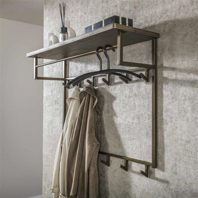 Hoyz kapstok ferro hoog 12 haken brons antiek 3183981 large