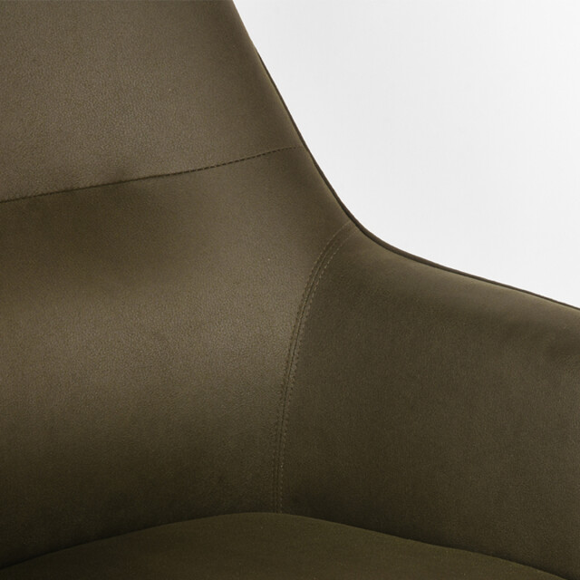 Label51 Fauteuil tod army green microfiber 3183320 large