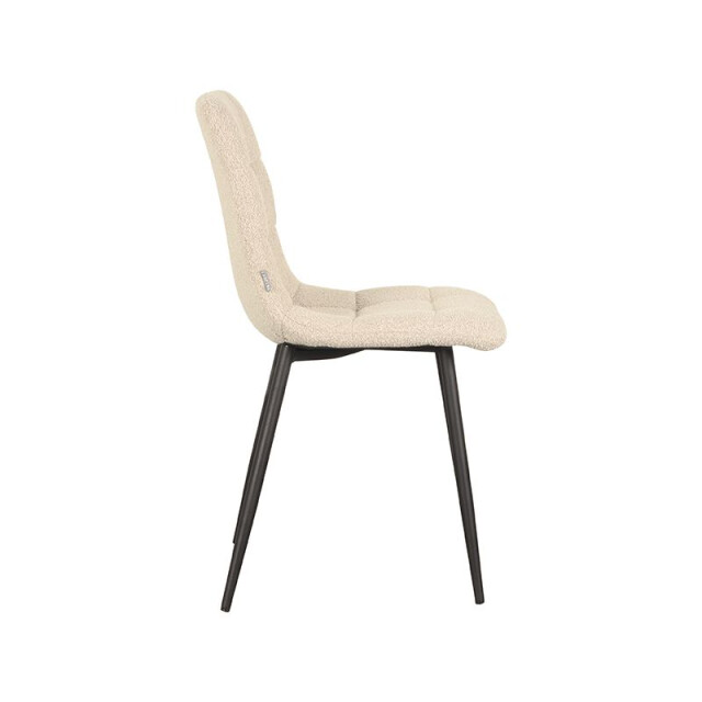 Label51 Eetkamerstoel juul 54x45x89 cm zand stof set van 2 3183540 large