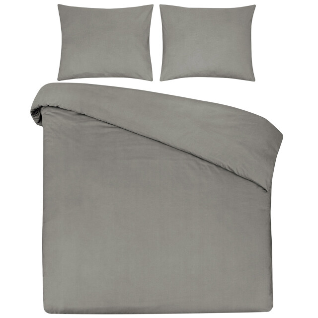 DoubleDry Dekbedovertrek 100% natuurlijk katoen lits jumeaux 240x200/220 cm + 3016625 large