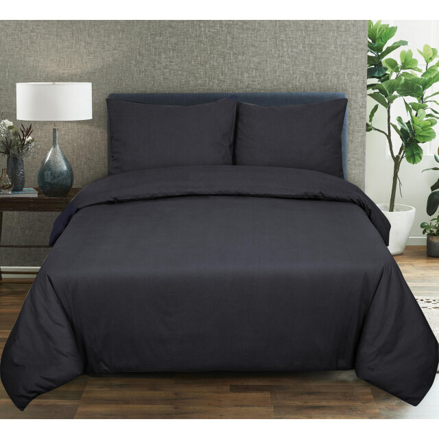 DoubleDry Dekbedovertrek 100% natuurlijk katoen tweepersoons 200x200/220 cm + 2902330 large