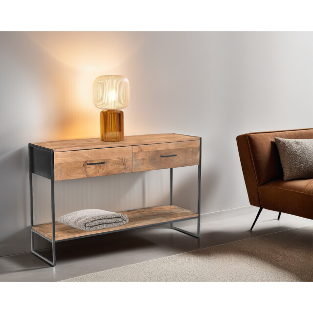Livingfurn wandtafel elin 120cm , zwart 3186018 large