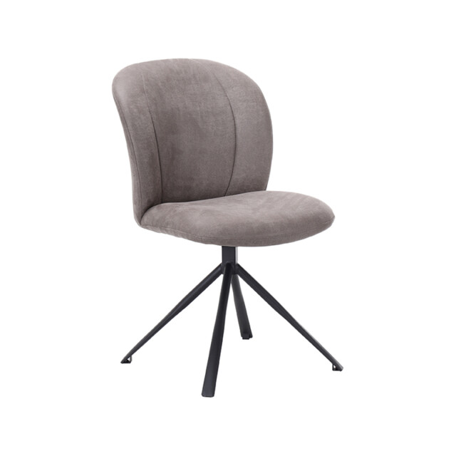 Label51 Eetkamerstoel kimo - micro suede zwart onderstel set van 2 3183640 large