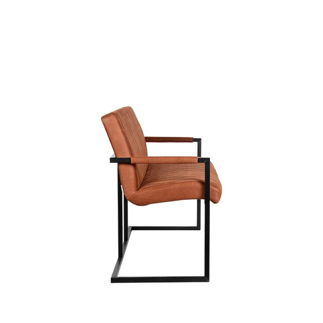 Label51 Eetkamerbank denmark cognac microfiber 155 cm 3183220 large