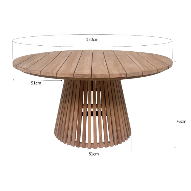 Livingfurn tuintafel cindo 150cm - 3186038 large