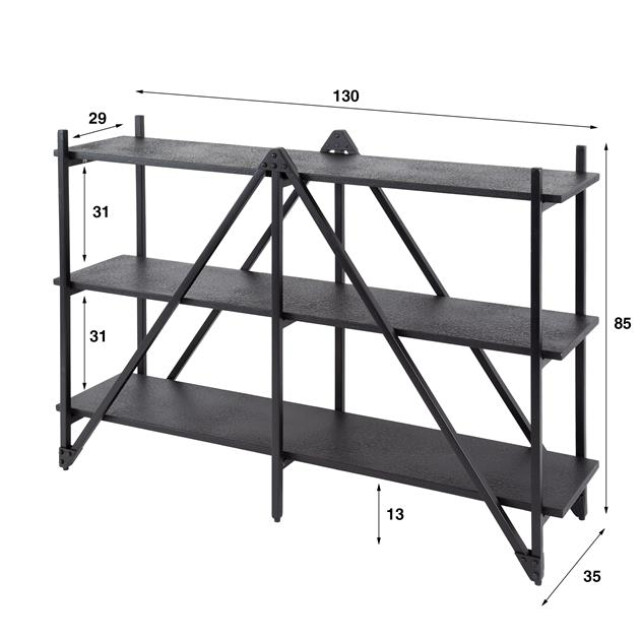 Hoyz wandrek 130cm 3 laags piega - 3185978 large