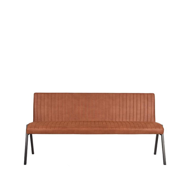 Label51 Eetkamerbank matz cognac microfiber 175 cm 3183219 large