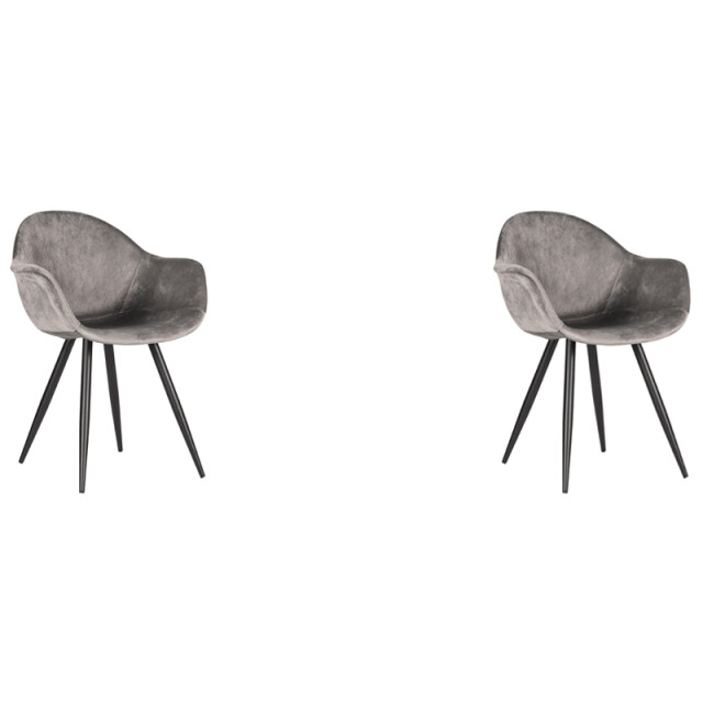 Label51 Eetkamerstoel forli - fluweel set van 2 3183238 large