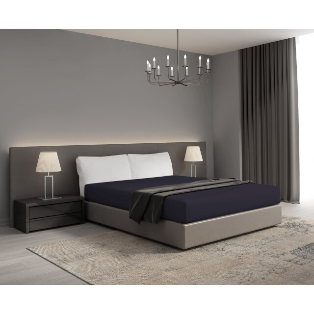 DoubleDry Hoeslaken flanel 100% zacht katoen tweepersoons 180x200 cm rondom 2827043 large