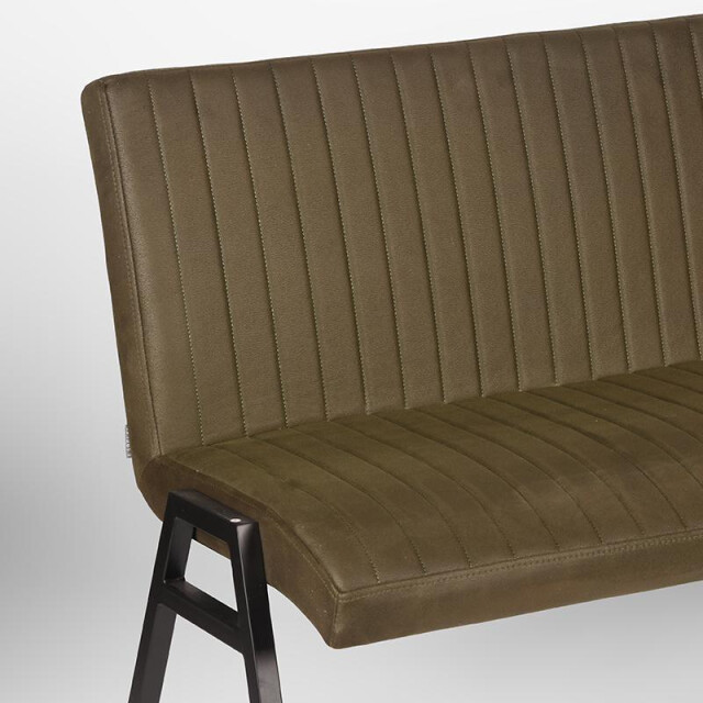 Label51 Eetkamerbank matz army green microfiber 175 cm 3183217 large