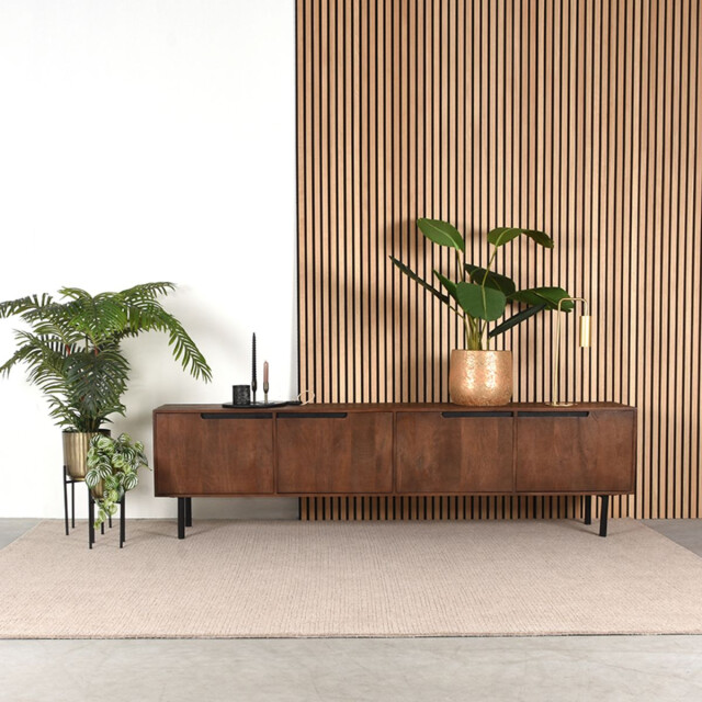 Label51 Tv-meubel rio 220x40x60 cm espresso mangohout 3183517 large