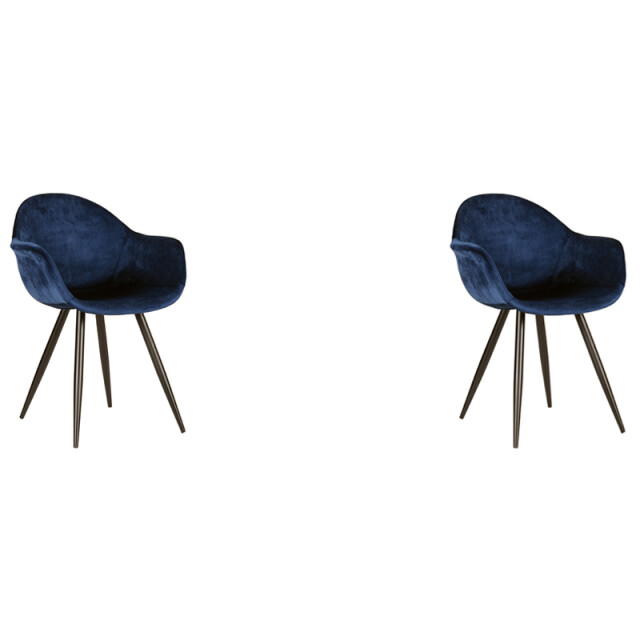 Label51 Eetkamerstoel forli - fluweel set van 2 3183237 large