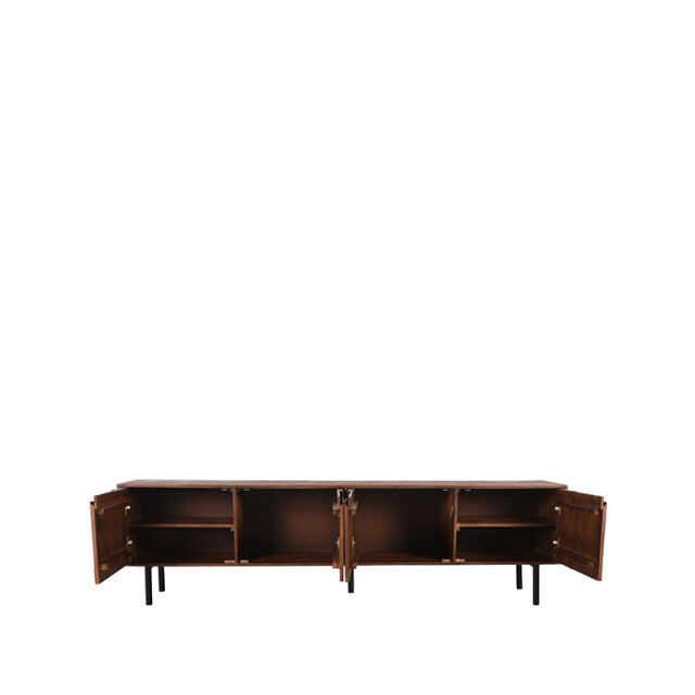 Label51 Tv-meubel rio 220x40x60 cm espresso mangohout 3183517 large