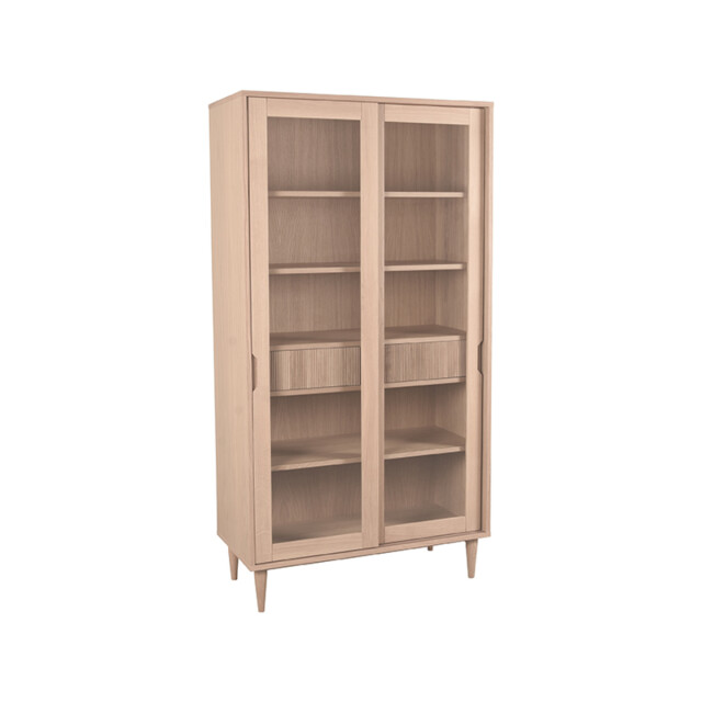 Label51 Vitrinekast jule naturel eiken 100 cm 3183597 large