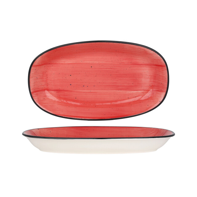 Bonna Serveerschaal aura passion porselein 34x19 cm set van 2 3068944 large