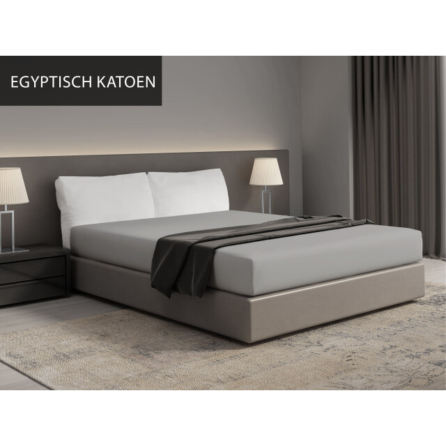DoubleDry Luxe hoeslaken egyptisch percal katoen 90x200 licht 2825702 large