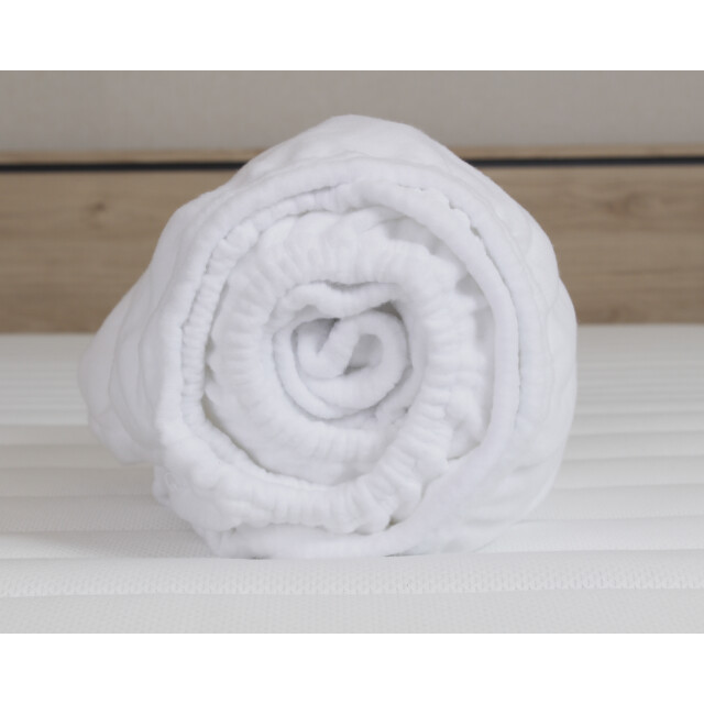 DoubleDry Molton hoeslaken matrasbeschermer 140x200 cm badstof stretch - 3017081 large