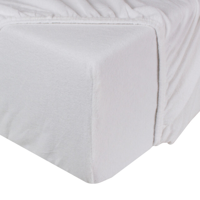 DoubleDry Molton hoeslaken matrasbeschermer 140x200 cm badstof stretch - 3017081 large