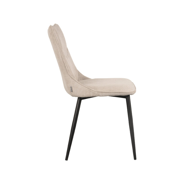 Label51 Eetkamerstoel riv 47x59x88 cm naturel stof set van 2 3183537 large