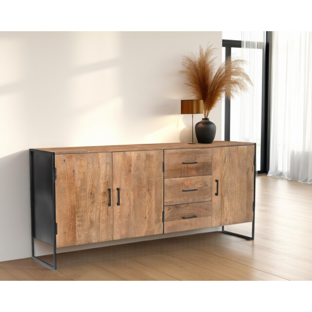Livingfurn dressoir elin 180cm , zwart 3186016 large