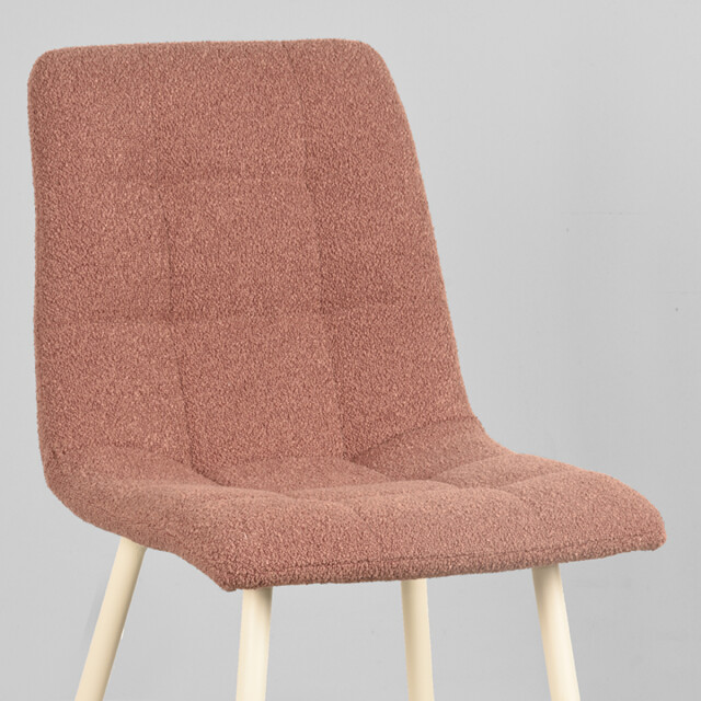 Label51 Eetkamerstoel nino 54x45x89 cm terra stof set van 2 3183538 large