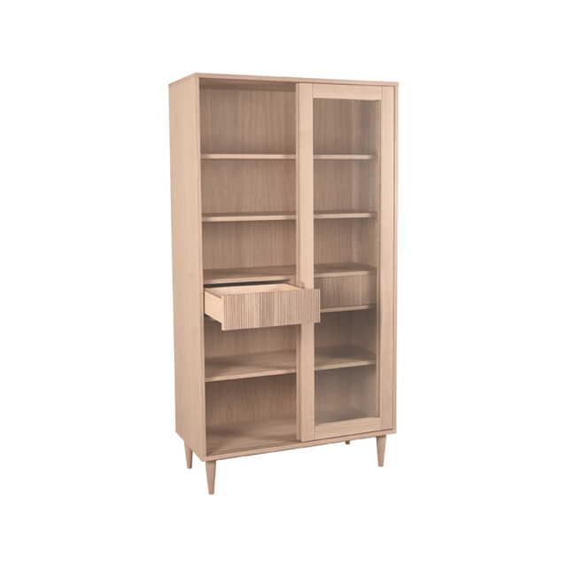 Label51 Vitrinekast jule naturel eiken 100 cm 3183597 large
