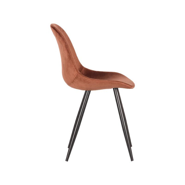Label51 Eetkamerstoel capri rust fluweel set van 2 3183216 large