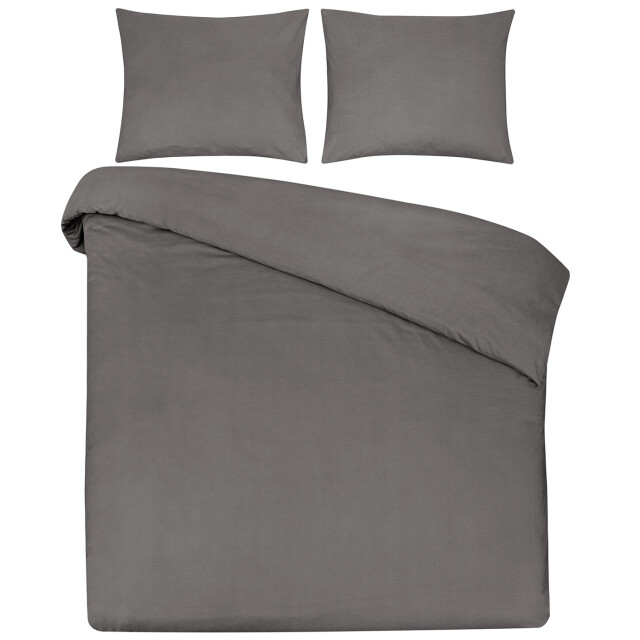 DoubleDry Dekbedovertrek 100% natuurlijk katoen lits jumeaux 240x200/220 cm + 2902338 large
