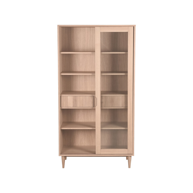 Label51 Vitrinekast jule naturel eiken 100 cm 3183597 large