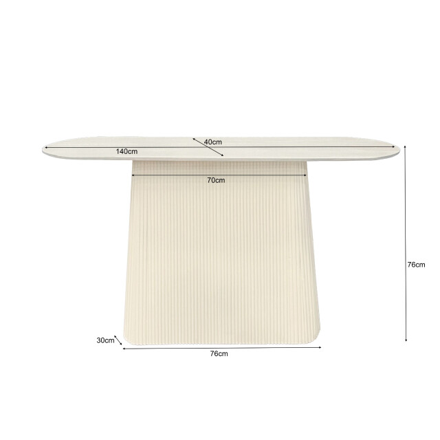 Livingfurn wandtafel patrice 140cm - 3186095 large