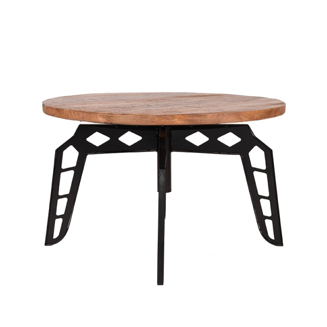 Label51 Salontafel pebble rough mangohout rond 80 cm 3183176 large