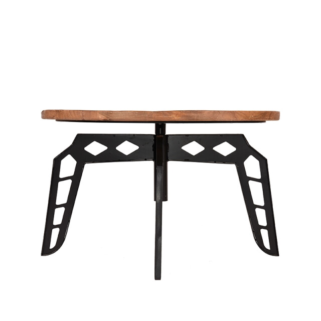 Label51 Salontafel pebble rough mangohout rond 80 cm 3183176 large