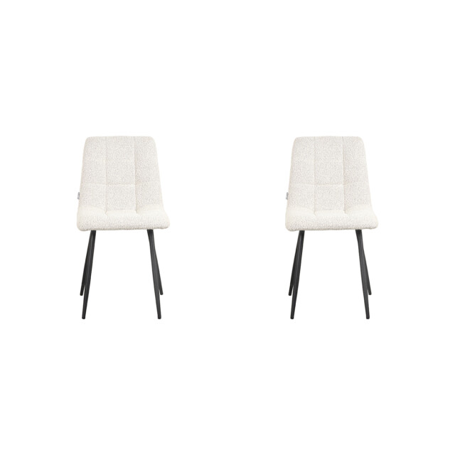 Label51 Eetkamerstoel sam 57x45x86 cm naturel stof set van 2 3183536 large