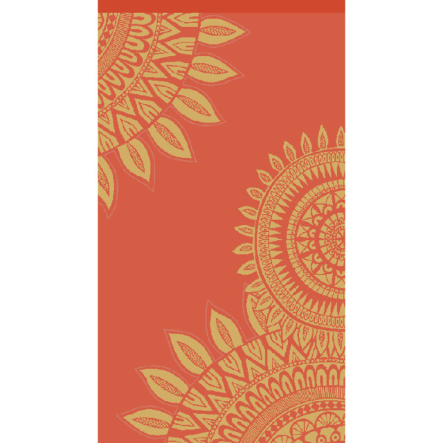 Phlox Strandlaken 100% katoen 1 zijde velour 90x160 marile orange 2904476 large