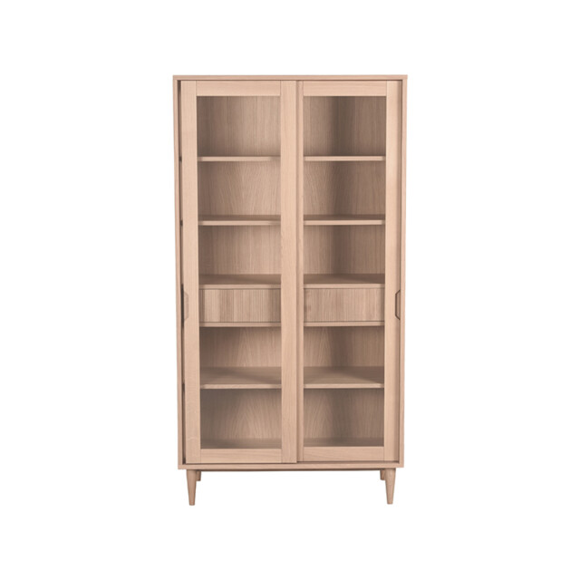 Label51 Vitrinekast jule naturel eiken 100 cm 3183597 large