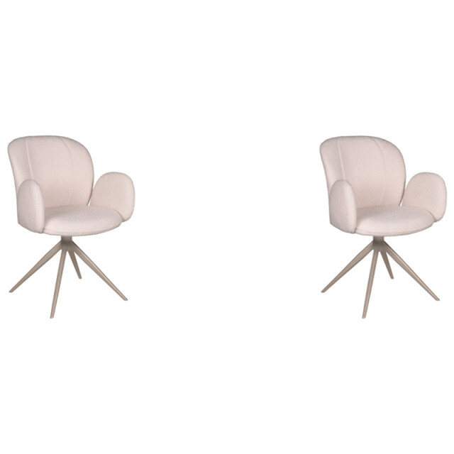 Label51 Eetkamerstoel kimball /beige boucle set van 2 3183355 large