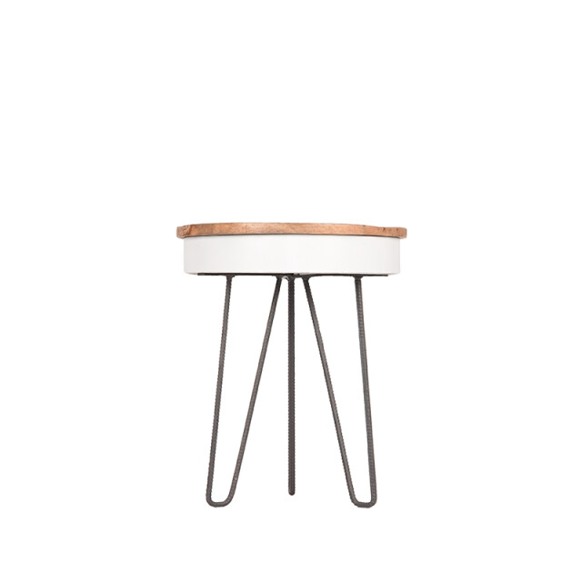 Label51 Bijzettafel saria - mangohout rond 44 cm 3183156 large