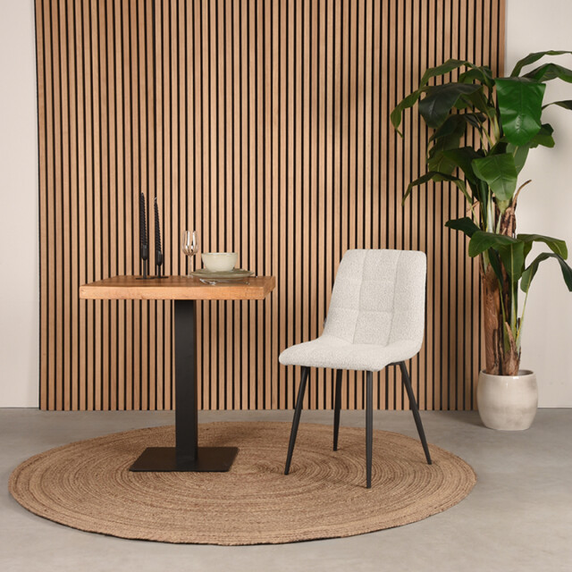 Label51 Eetkamerstoel juul 54x45x89 cm naturel stof set van 2 3183535 large