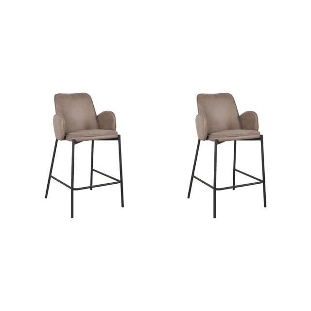 Label51 Barkruk joni - micro suede zithoogte 65 cm set van 2 3183493 large