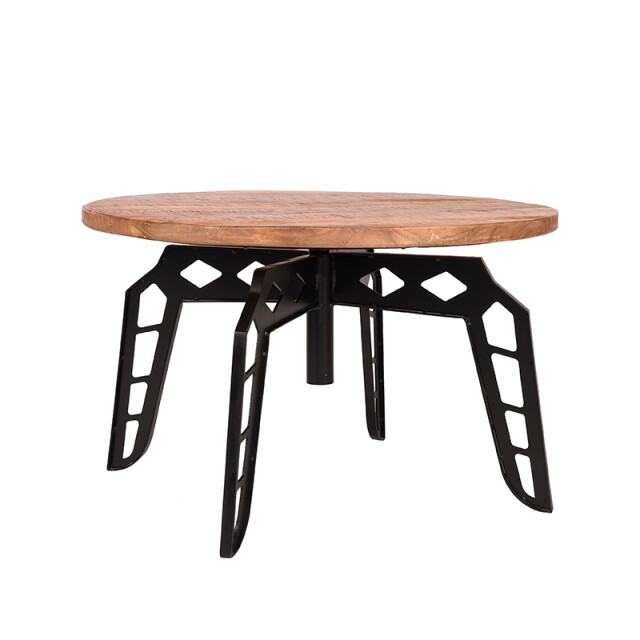 Label51 Salontafel pebble rough mangohout rond 80 cm 3183176 large