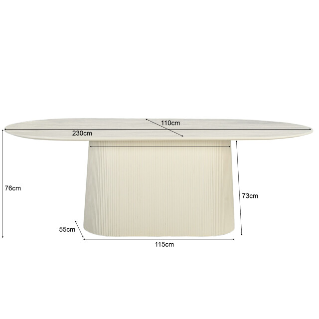 Livingfurn eetkamertafel patrice 230cm - 3186093 large
