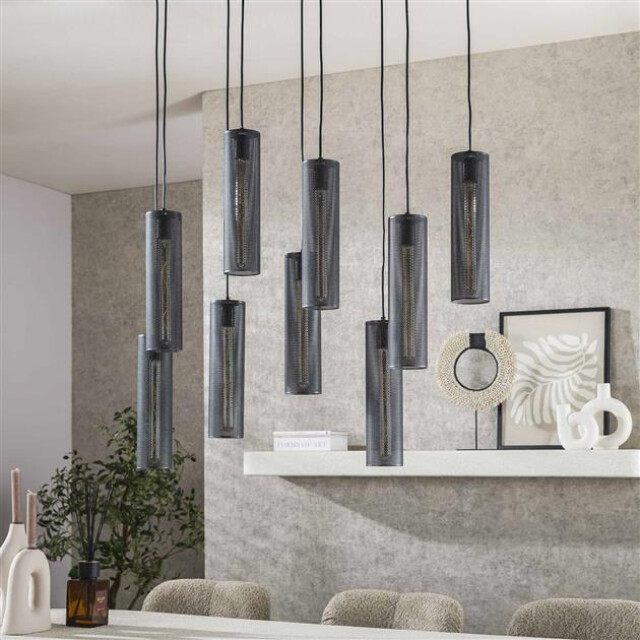 Hoyz hanglamp 5+4 tube mesh artic 3184013 large