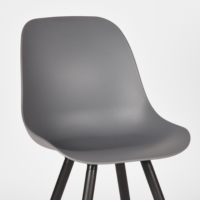 Label51 Eetkamerstoel monza antraciet kunststof set van 2 3183155 large