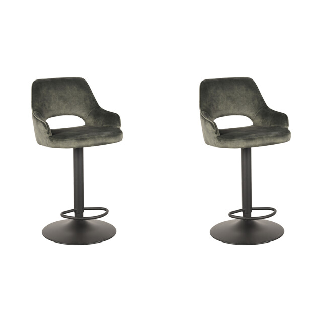 Label51 Barkruk fer hunter velours 47 x 45cm set van 2 3183675 large