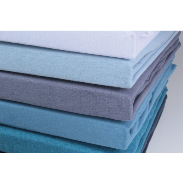 DoubleDry Hoeslaken flanel 100% zacht katoen tweepersoons 140x200 cm rondom 2827039 large