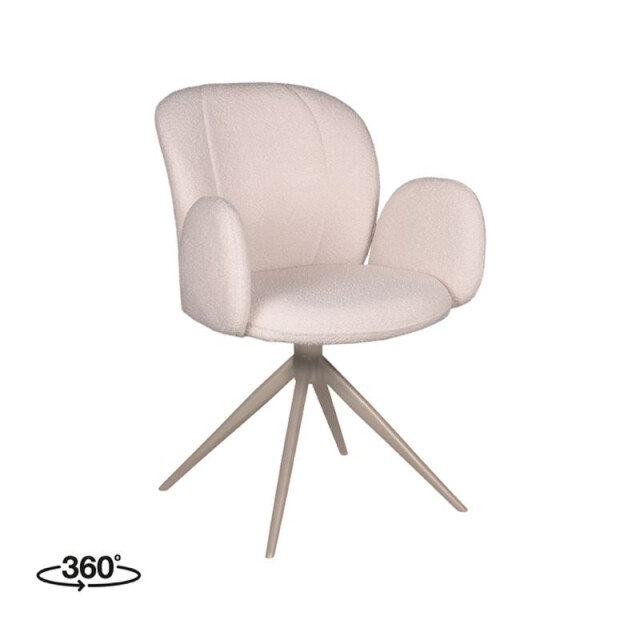 Label51 Eetkamerstoel kimball /beige boucle set van 2 3183355 large